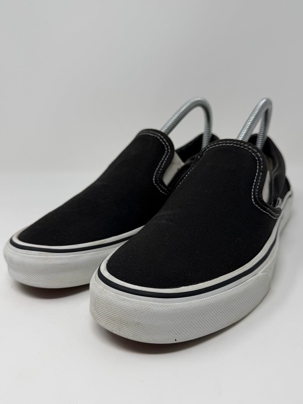 Vans Black Canvas Slip-On shoes - Picture 3 of 8